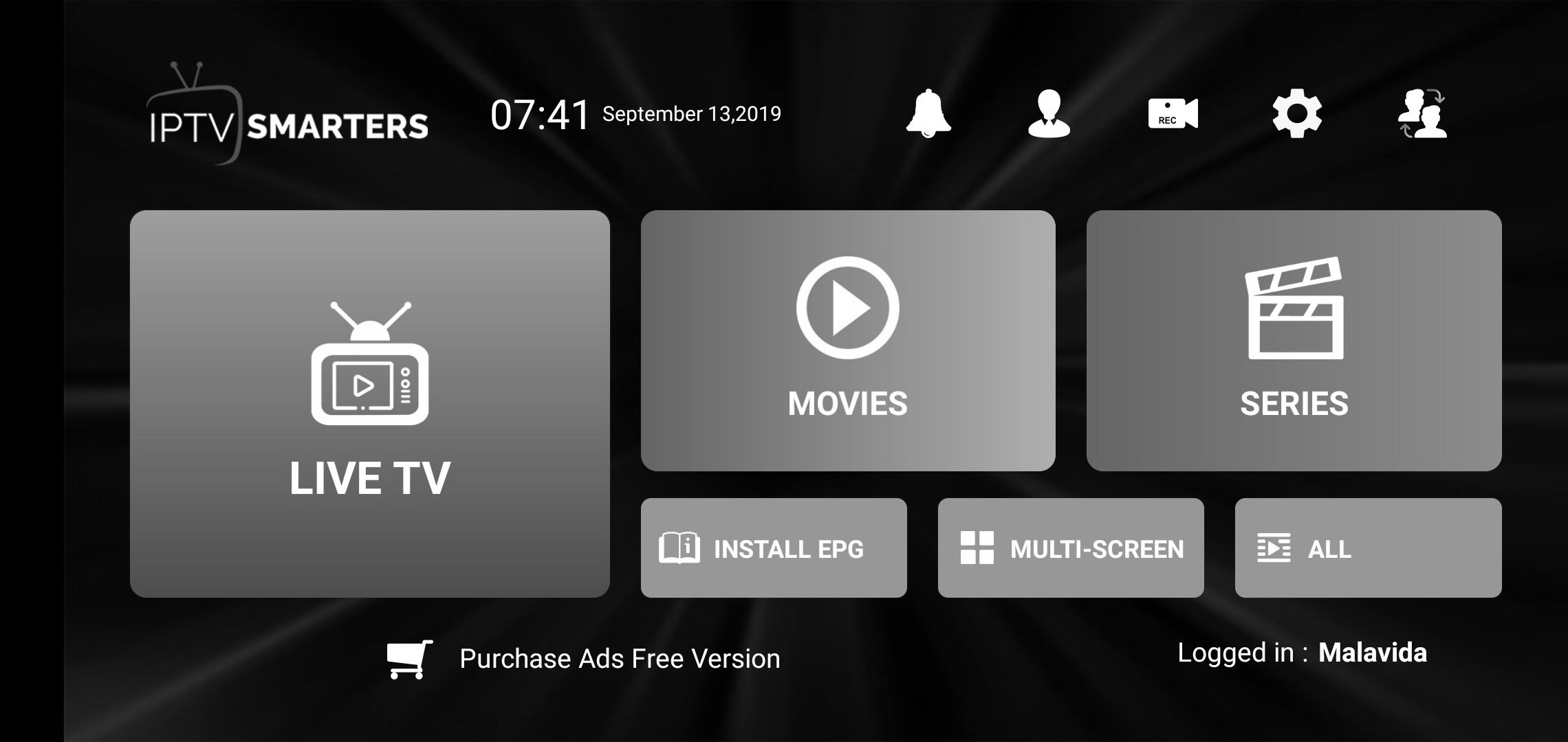 IPTV SMARTERS - Android